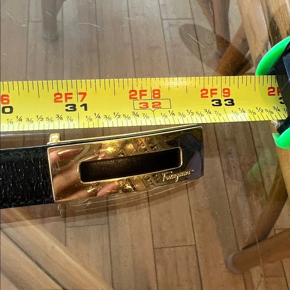 Salvatore Ferragamo Skinny Leather Belt Size S